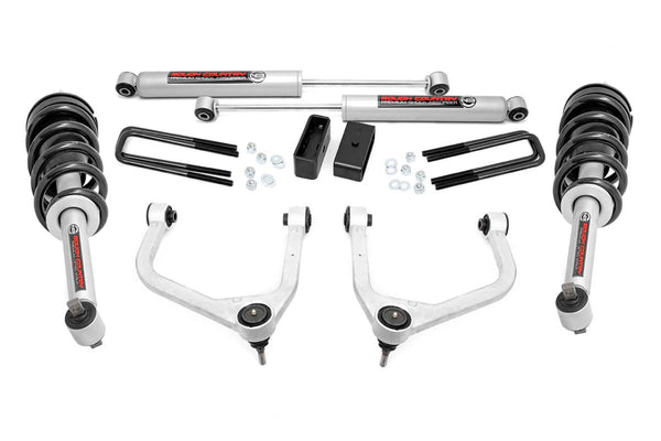 Rough Country 3.5 Inch Lift Kit N3 Struts Fits Chevy Silverado 1500 2WD/4WD (19-23) 29532
