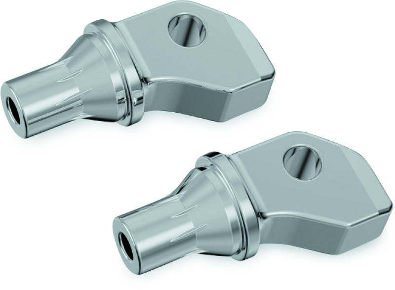 Kuryakyn Motorcycle Footpeg Component: Tapered Peg Adapters For Victory & Indian Motorcycles, Chrome, 1 Pair 8835