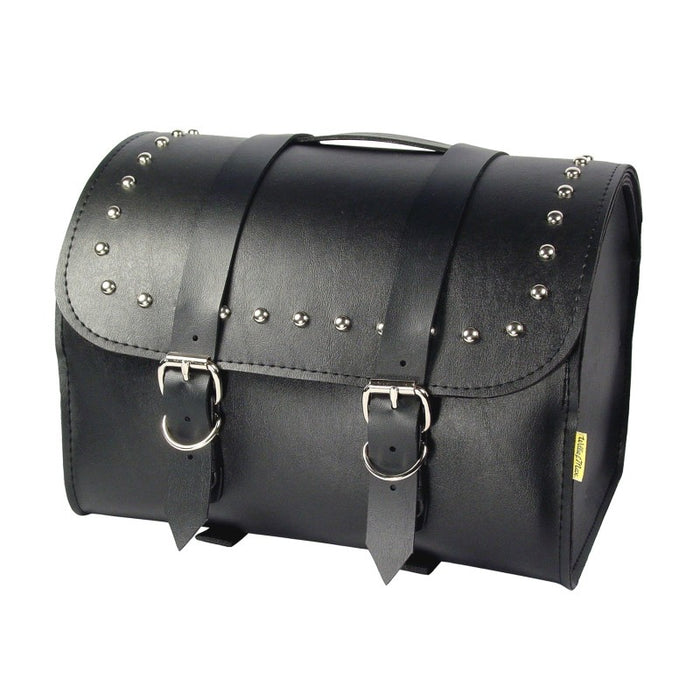 Dowco Willie & Max Ranger Series: Synthetic Leather Studded Motorcycle Max Pax Tour Trunk, Black, Universal Fit, 40 Liter Capacity 58502-01
