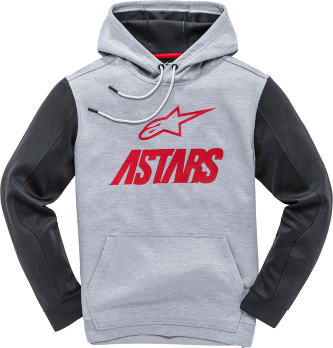 Alpinestars Converge Fleece Grey Heather/Red Lg 1139-51100-1131-L