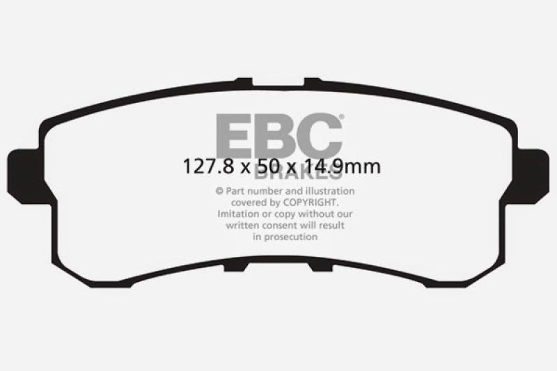 EBC 11-13 Compatible with Infiniti QX56 5.6 Ultimax2 Rear Brake Pads UD1510