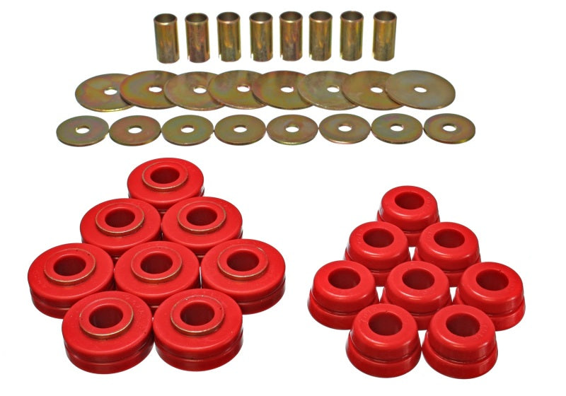 Energy Suspension Compatible with Nissan/Datsun Red Body Mount Set 6.4101R