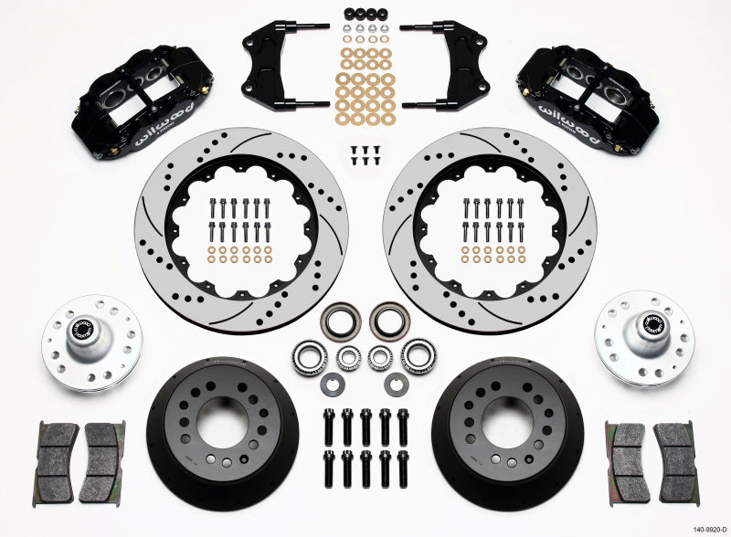 Wilwood Narrow Superlite 6R Front Hub Kit 14.00in Drilled WWE ProSpindle 140-9920-D