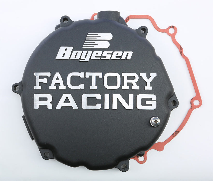 Boyesen Factory Racing Clutch Cover Black CC-12CB
