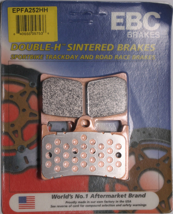 EBC Brakes EPFA252HH EPFA Double H Sintered Disc Brake Pad, Black, One-Size