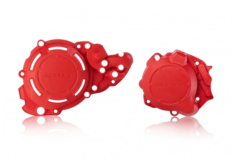 Acerbis X-Power Engine Cover Kit (Red) For 18-23 Beta 250Rr2Stroke 2780670004