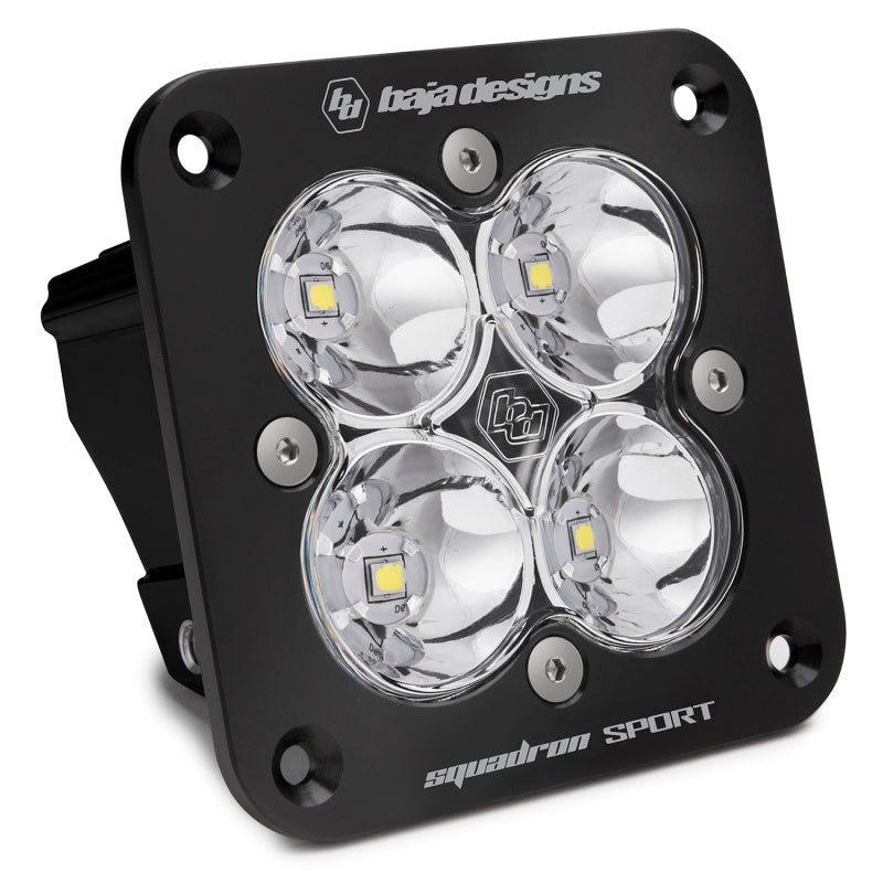 Baja Designs Squadron Sport Black Flush Mount LED Spot Clear 551001
