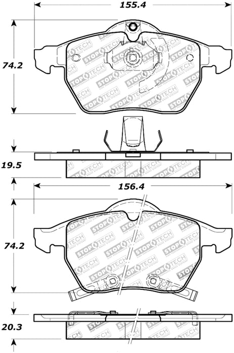 StopTech Street Touring Brake Pads 308.0819