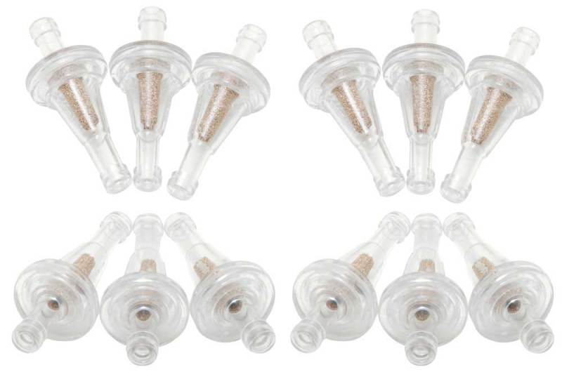 K&N 0.25in Flange 2.15in Length 1in OD Sintered Porous Bronze Fuel Filter (Set of 12) 81-0220