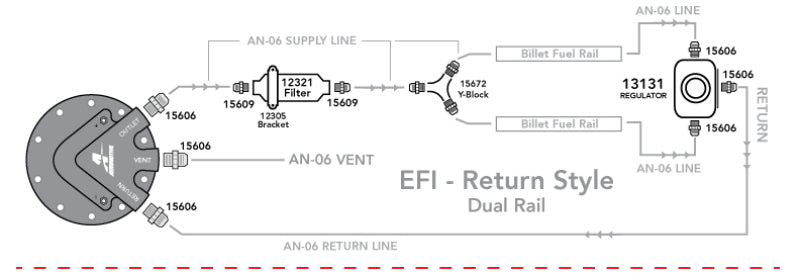 Aeromotive Phantom 340 Fuel System Return Style w/Y-Block 17164