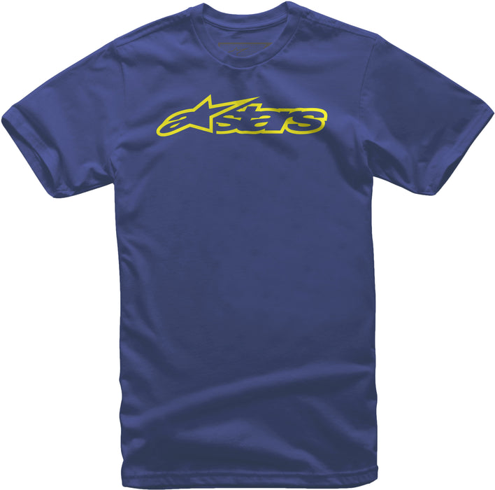 Alpinestars Youth Blaze Tee Royal/Hi-Vis Md 3038-72000-7955-M