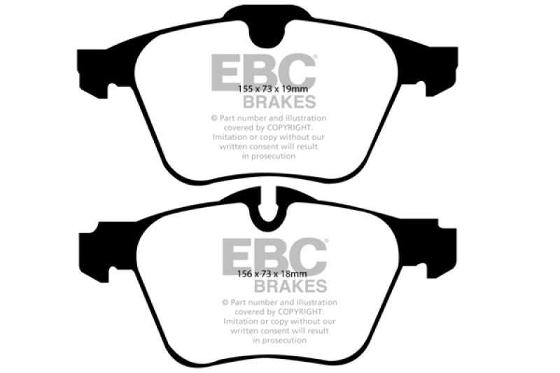 EBC 2016-2018 Volvo S60 2.0L Turbo Greenstuff Front Brake Pads DP21912