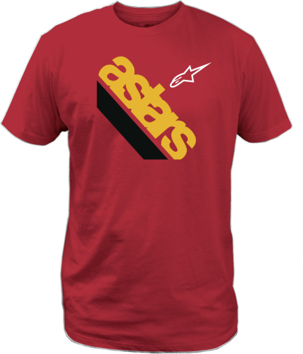 Alpinestars Cut Tee Red Lg 1018-72100-30-L