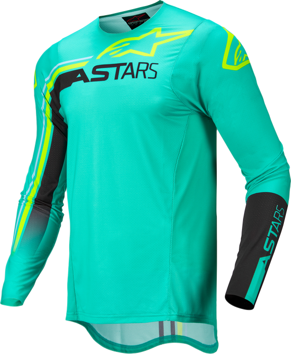 Alpinestars Supertech Blaze Jersey Pastel Grn/Blk/Yellow Fluo 2X (3760422-645-XXL)