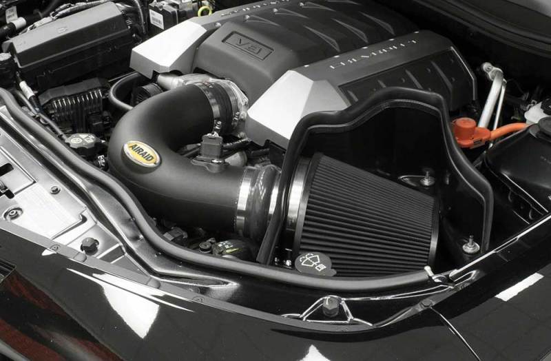 Airaid Cold Air Intake System By K&N: Increased Horsepower, Dry Synthetic Filter: Compatible With 2010-2015 Chevrolet (Camaro Ss) Air- 252-305