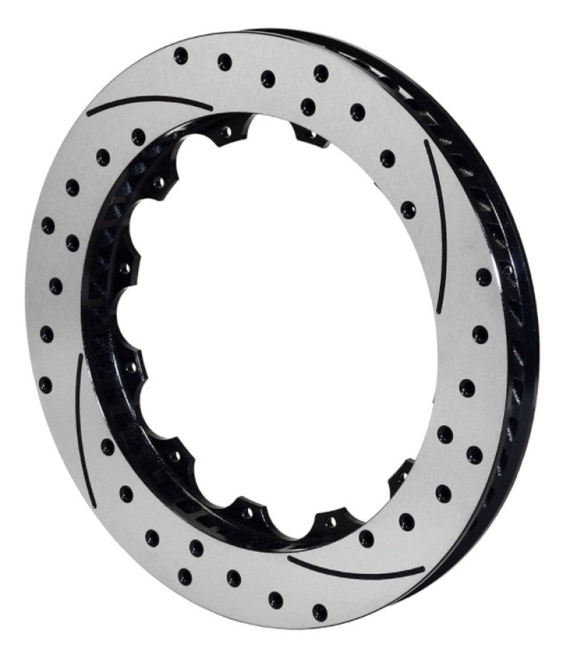 Wilwood Rotor-SV-SRP 72 Iron-LH-Drill-BLK 14.25 x 1.10 12 on 8.75in 160-11310-BK