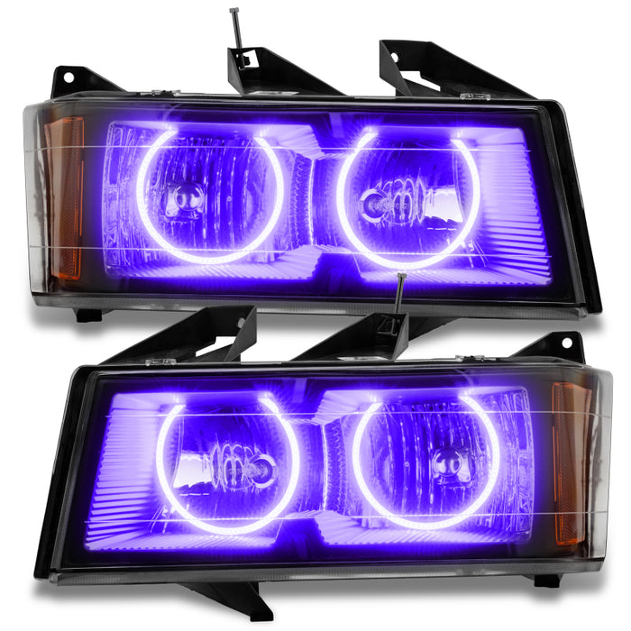 Oracle Lighting 04-12 Chevrolet Colorado Pre-Assembled LED Halo Headlights -UV/Purple SEE WARRANTY 8902-007