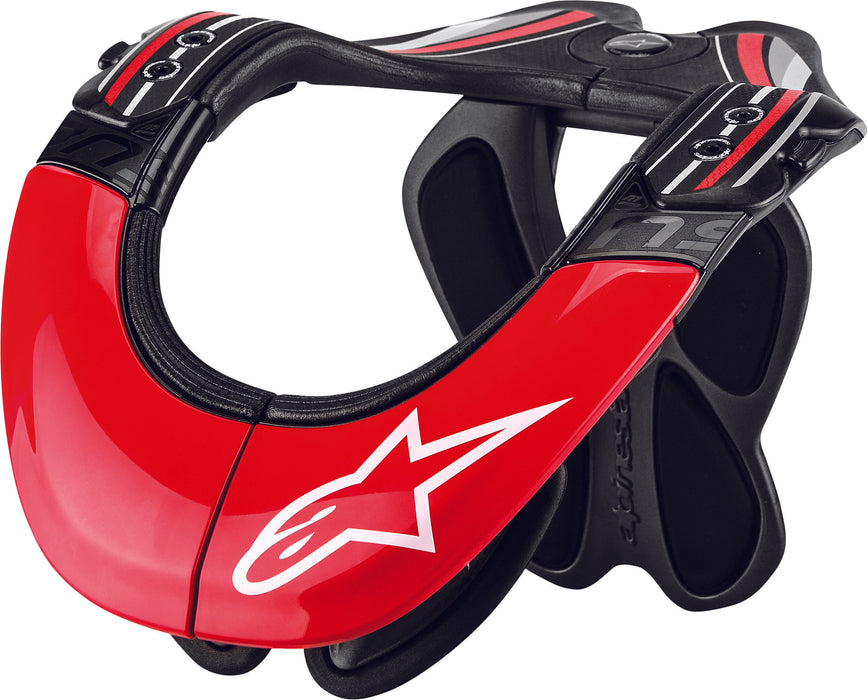 Alpinestars Bns Tech Carbon Neck Support Anthracite/Red/White Xs-Md 6500014-1430-XSM