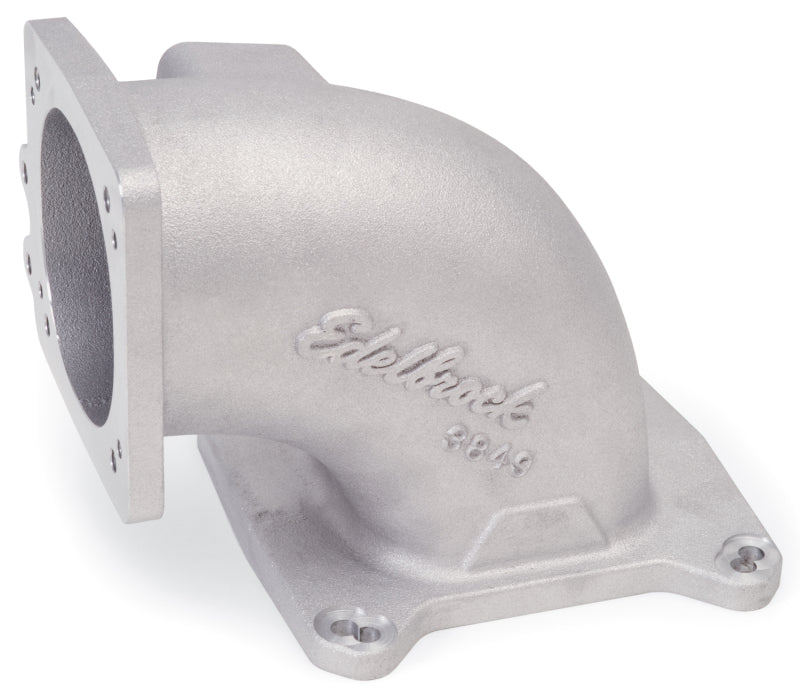 Edelbrock High Flow Intake Elbow 95mm Throttle Body to Square-Bore Flange As-Cast Finish 3849