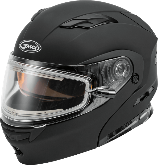 Gmax Md-01S Modular Snow Helmet W/Electric Shield Matte Blk Xl G4010077D ELEC