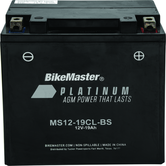 BikeMaster AGM Battery MS12-19CL-BS 780722