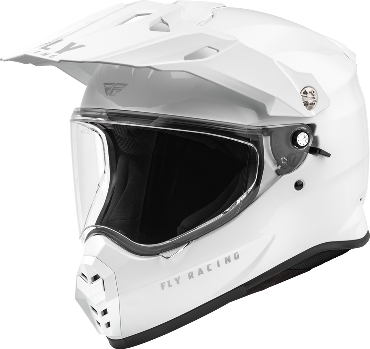 Fly Racing Trekker Solid Helmet White Md F73-7022M