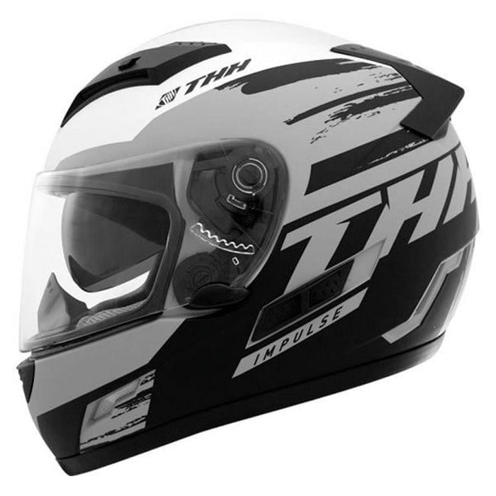 THH TS-80 Impulse Motorcycle Helmet Gray/Black LG