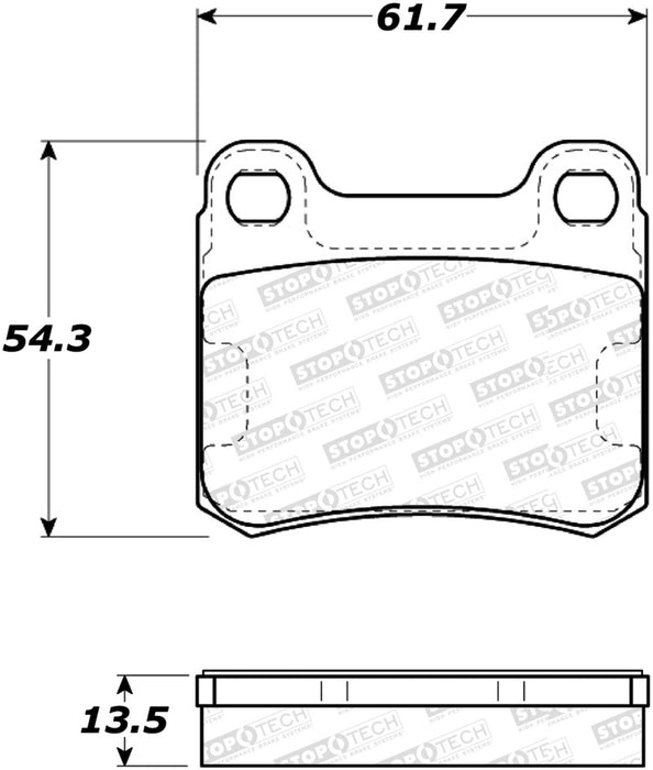 StopTech Street Brake Pads 308.0335