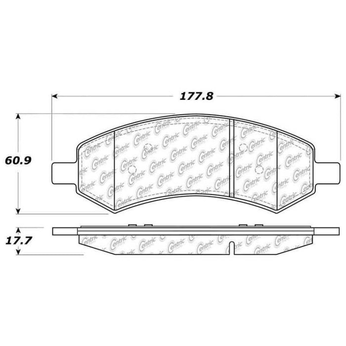 StopTech 06-17 Compatible with Dodge Ram 1500 Street Performance Front Brake Pads 308.1084