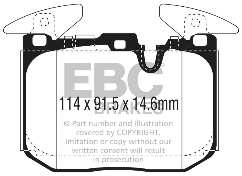 Ebc Yellowstuff Brake Pad Sets DP42303R