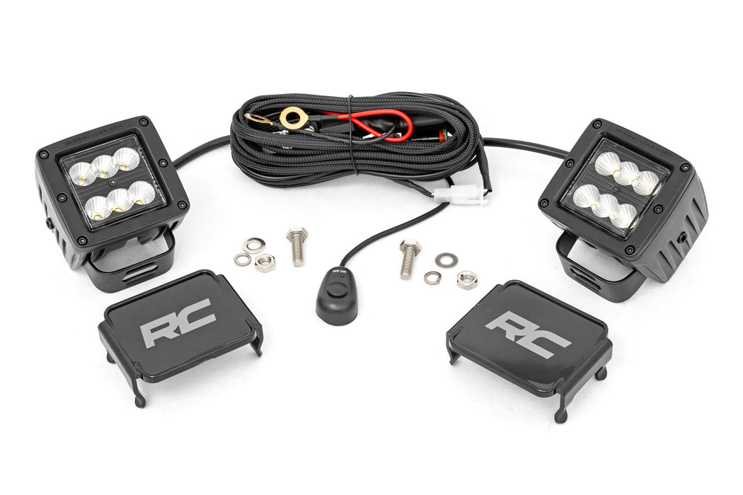 Rough Country Black Series Led 2" Pair Flood 70133BL