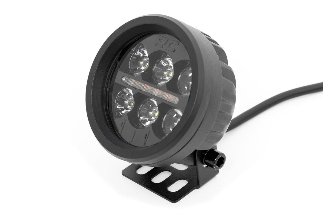 Rough Country Black Series Round Led Light Pair 3.5 Inch Amber Drl 70900