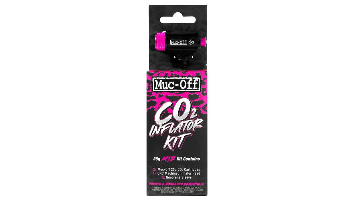 Muc-Off MTB Inflator Kit Includes Two 25G Cartridges and Neoprene Sleeve
