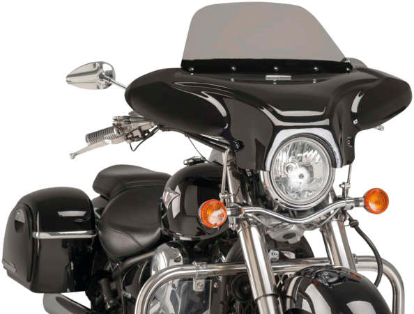 Carénage Avant Batwing Fumé Pour Kawasaki VN900 Classic 2006-2016
