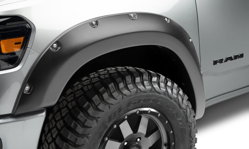 Bushwacker 19-22 Compatible with Dodge Ram 1500 Pocket Style Front Flares 2pc Black 50053-02