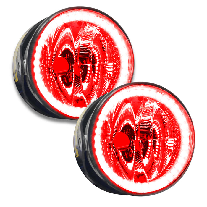 Oracle Lighting 03-04 Lincoln Navigator Pre-Assembled LED Halo Fog Lights -Red SEE WARRANTY 7084-003