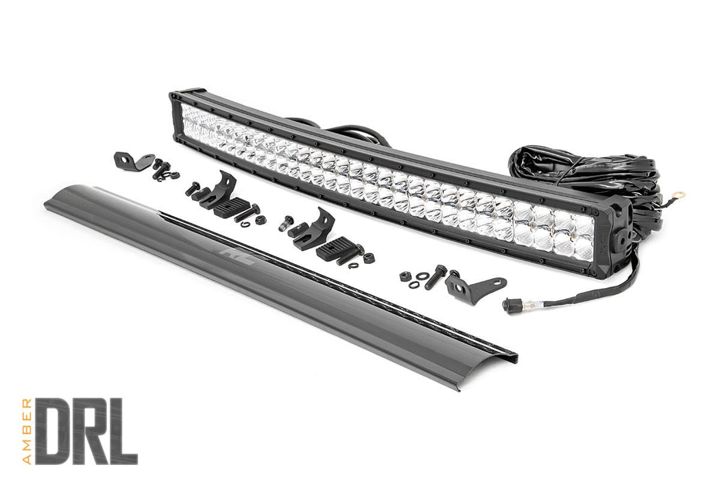 Rough Country Chrome Series Led 30 Inch Lightcurved Dual Row White Drl 72930D