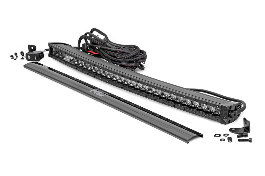 Rough Country Black Series Led 30 Inch Light Curved Single Row White Drl 72730BLDRL