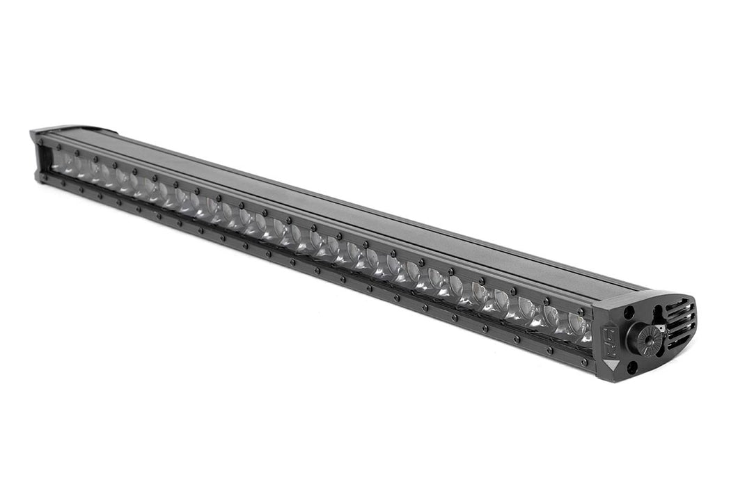 Rough Country Black Series Led Light Bar Cool White Drl 30 Inch Single Row 70730BLDRL