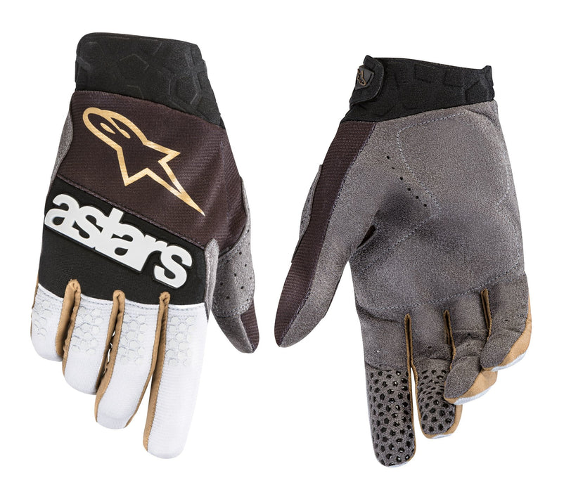 Alpinestars Battle Born Racefend Gloves Black/Silver/Gold Xl 3563519-1159-XL