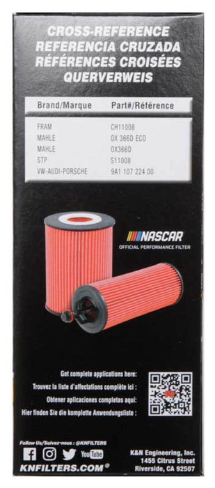 K&N Premium Oil Filter: Protects Your Engine: Compatible With Select 2009-2016 Porsche (Boxster, Cayman), Hp-7036 HP-7036