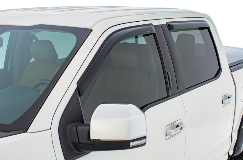 Stampede Tape-Onz Smoke Sidewind Window Deflectors, 4-Piece Set For 2019 Silverado & Sierra 1500 Double Cab 6010-2