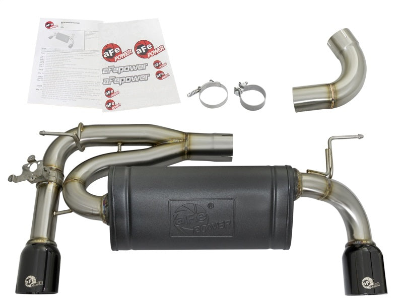 aFe MACHForce XP Exhausts Axle-Back 12-15 BMW 335i 3.0T (SS w/Black Tips) 49-36336-B