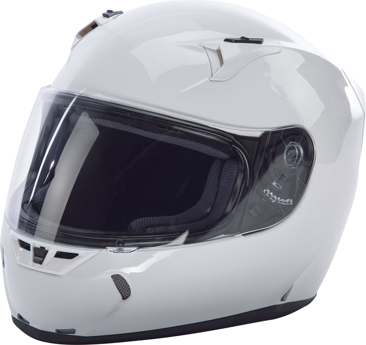 Fly Racing 73-8353M Revolt Solid Helmet Ece White Md