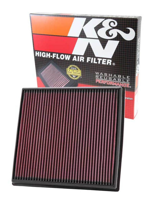 K&N 33-2428 Air Panel Filter for BMW X6 L6-3.0L F/I, 2008-2017