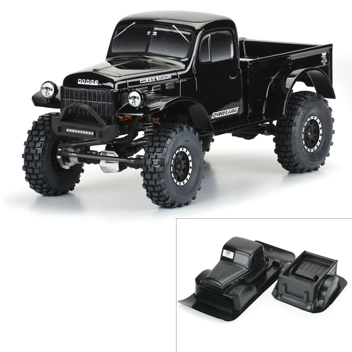 Pro-Line Racing 1946 Compatible with Dodge Power Wagon Black 12.3 WB Crawlers PRO349918 Car/Truck Bodies wings & Decals