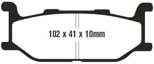 EBC Brakes FA179V Semi Sintered Disc Brake Pad, Black, One-Size