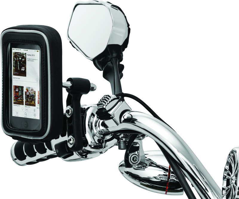 Kuryakyn 1688 Motorcycle Handlebar/Dash/Trunk Accessory: Dual USB Port Power Charger, Universal Fit for 12V Applications, Chrome