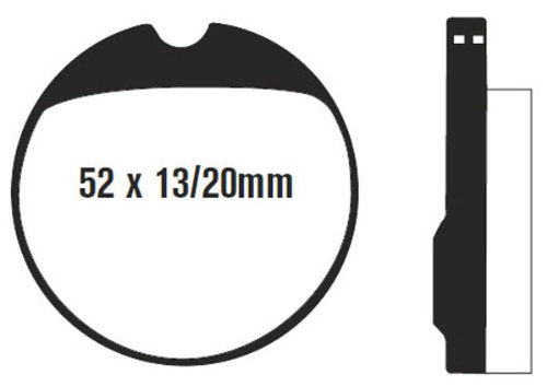 EBC Brakes FA13V Semi Sintered Disc Brake Pad