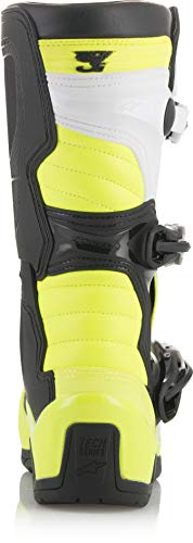 Alpinestars 2014518-125-13 Tech 3S Boots Black/White/Yellow Sz Y13